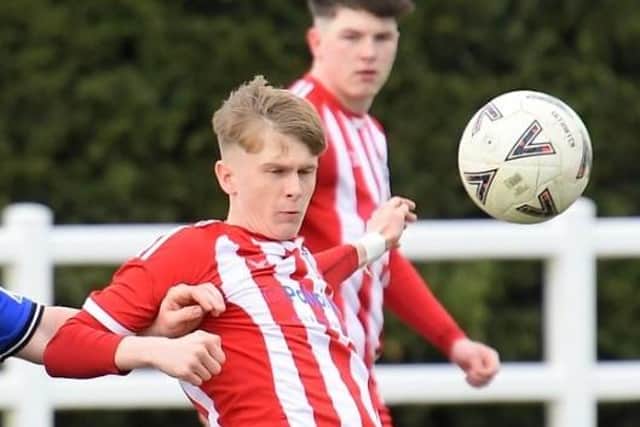Toby Cotton scored for Horncastle in Saturday's win. Photo: Rob Savage.