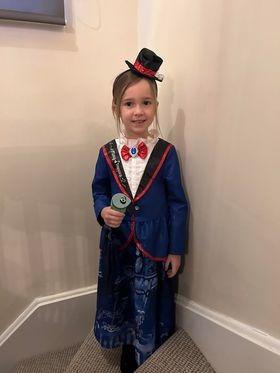 Everley, age six, from Sleaford, as Mary Poppins.
