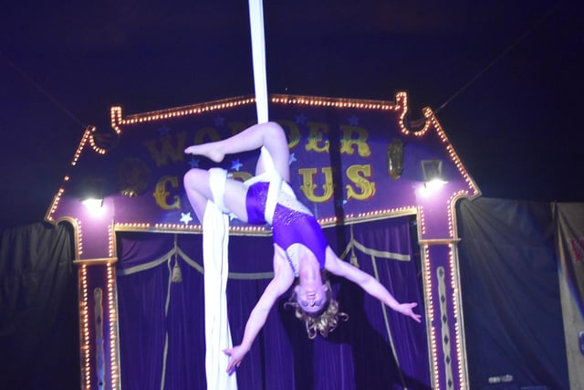 Trapeze acts are in the new line-up at the circus.