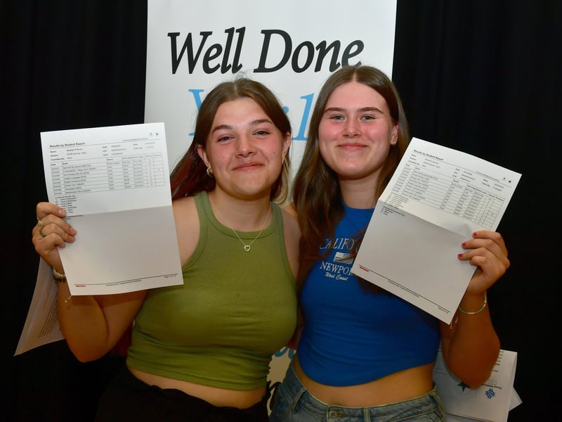 Rayleigh Brown, 16, left, and Samantha Ivanova, 16, of Kirton.