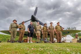 We'll Meet Again WWII Museum re-enactment members, with museum director Paul Britchford, third from left.