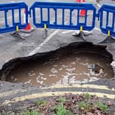 The sink hole in Gosberton.