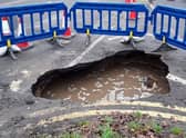The sink hole in Gosberton.