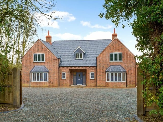 The view of the home from the drive.