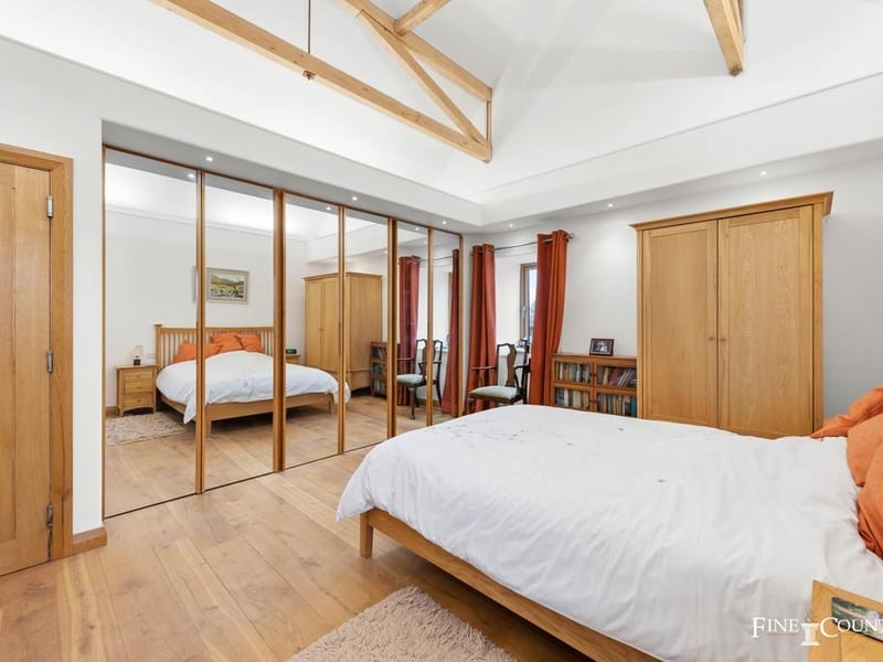 One of the ground-floor bedrooms ...