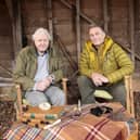 Sir David Attenborough (left) speaking to the presenter Chris Packham for Winterwatch. (Photo credit: BBC/PA Wire)