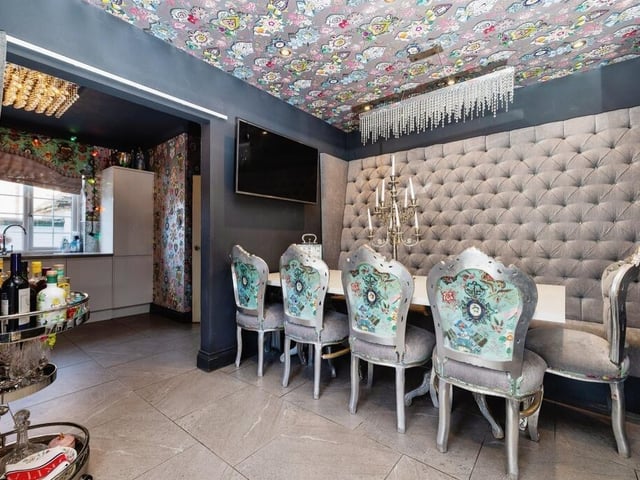 The dining room.