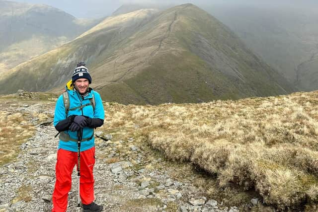 Steve Harrison on Ill Bell, Lake District.