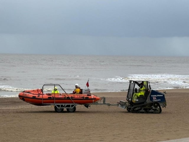 The multi-agency training operation took place along the Lincolnshire Coast