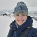 Clare Ballantyne pictured in Antarctica earlier this year.
