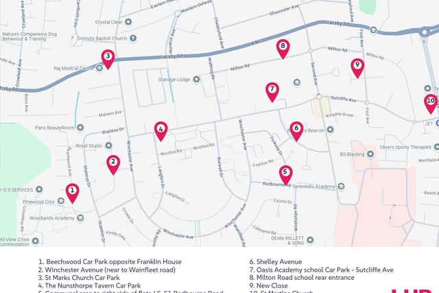 LHP has arranged for 11 skips to be provided in ten key areas throughout Nunsthorpe