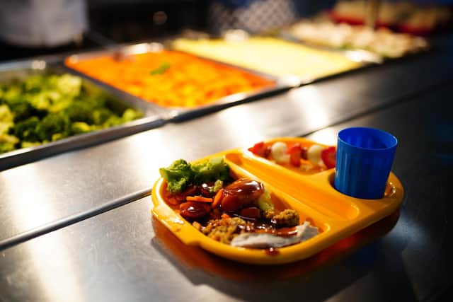 File photo dated 07/09/22 of a lunch tray in a school canteen, as free school meals will be brought in for all pupils in Scotland's primary schools, the deputy First Minister has insisted, although she said the Government is considering targeted help for secondary students. Shona Robison said with a "constrained budget" and "very limited levers", the Scottish Government has to look at the "targeting of resources". Issue date: Thursday May 4, 2023.