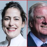 MP for Louth and Horncastle Victoria Atkins and MP for Gainsborough Edward Leigh.