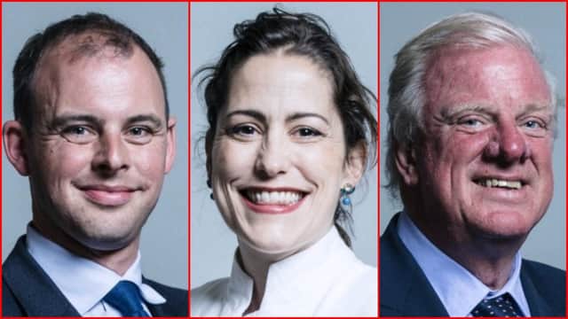 MP for Louth and Horncastle Victoria Atkins and MP for Gainsborough Edward Leigh.