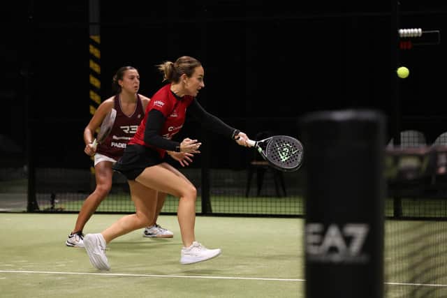 According to the LTA, Padel tennis is one of the fastest growing and most accessible sports. (Photo by Nathan Stirk/Getty Images for LTA)