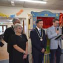 Patron the Earl of Scarbrough address guests at the Skegness Day Centre 40th anniversary. Photos: Barry Robinson