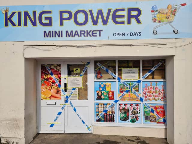 King Power, one of two shops ordered to close in Boston.