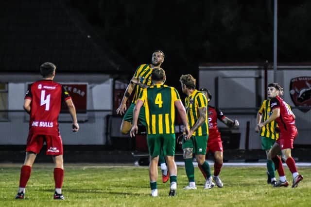 AFC Mansfield v Skegness action Photo by Ryan Thompson, Happy Snapz Photography