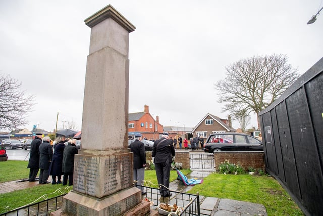 A minute's silence in Mablethorpe.