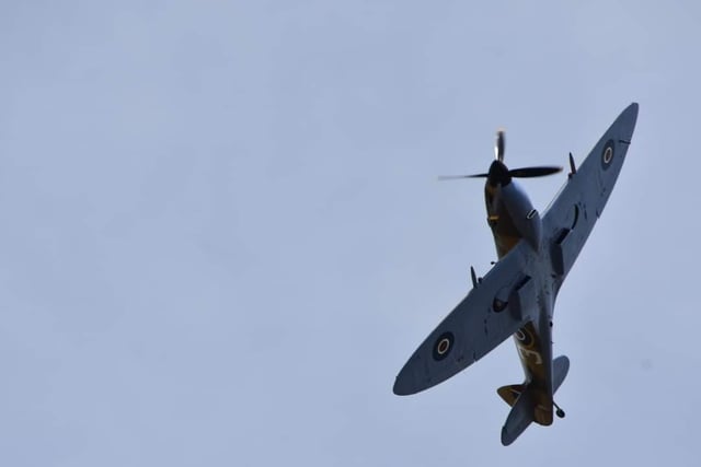 Visitors were treated to a spitfire flypast.