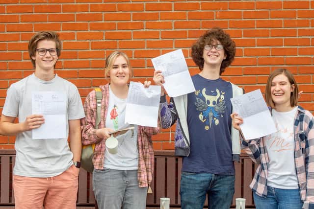 QEGS pupils Elliot Wilson, Emma Spence, Ronan Waters and Erin Woodhouse.