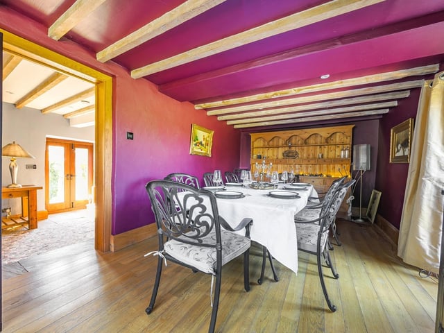 The dining room.