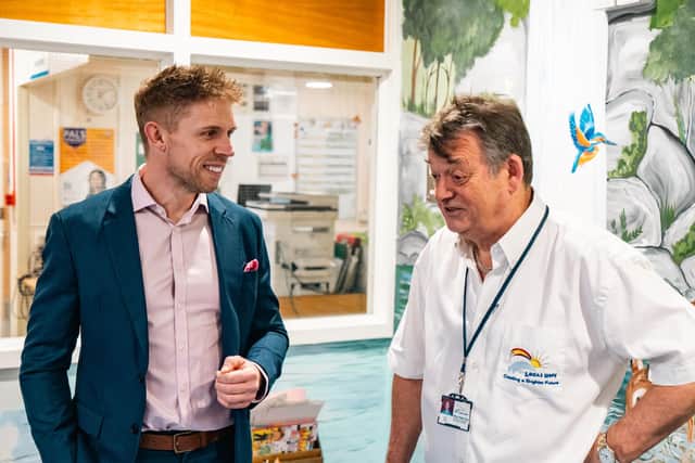 Christopher Smith (Allison Homes) pictured with Robert Green (Local Hope).