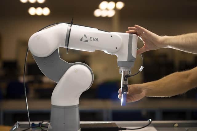 A robotic arm at a Lincolnshire Institute of Technology facility