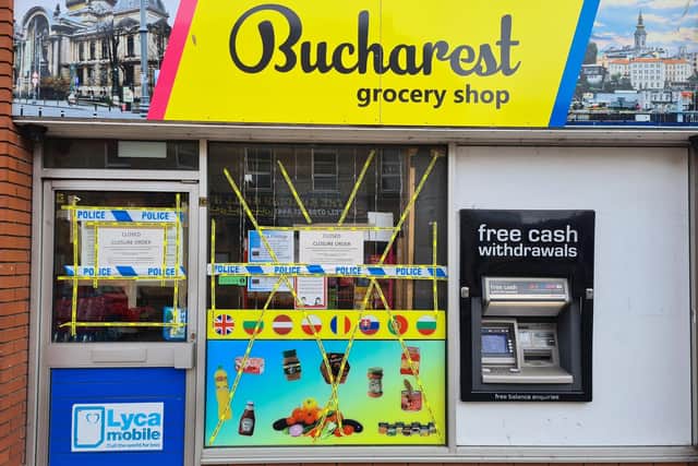 Bucharest, the other business to receive a closure order in Boston.