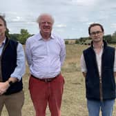 Sir Edward Leigh, Gainsborough MP, centre, with campaigners.