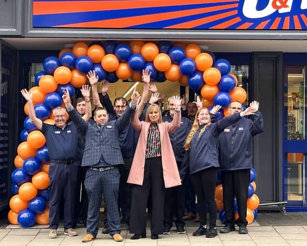 The new B&M store opening at Louth with the help of chosen charity, Louth Salvation Army.