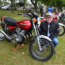 Graham Bennett of Silk Willoughby with his 1977 Kawaski Z1000.