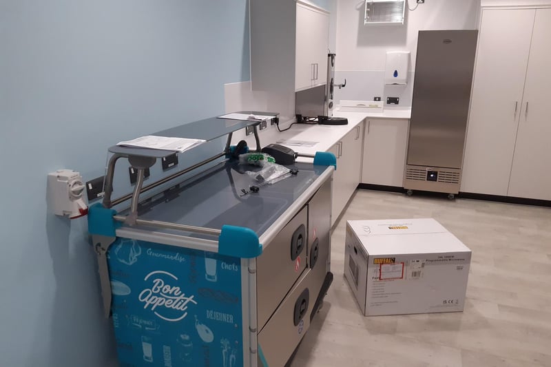 A kitchen to support patients who are experiencing longer stays on the department.