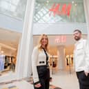 H&M Store Manager James Fletcher and Centre Manager Mary-Jane Booth outside the H&M store in Lincoln’s Waterside centre. H&M has committed to the centre for a further 15 years and is investing in a major revamp to give the centre’s biggest store an exciting new look, feel and customer experience.