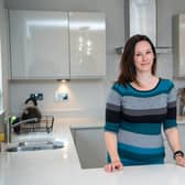 •	Elsa inside the kitchen, her favourite room in the house.