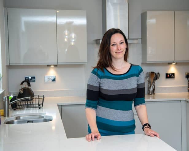 •	Elsa inside the kitchen, her favourite room in the house.