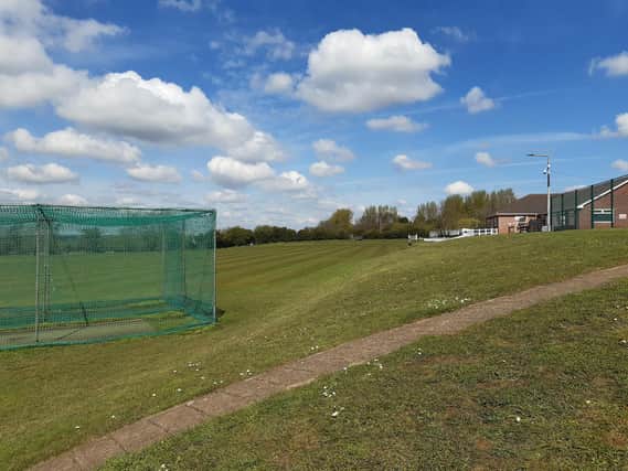 The practice nets will be resited in the top right hand corner of the field at the Brigg Road end
