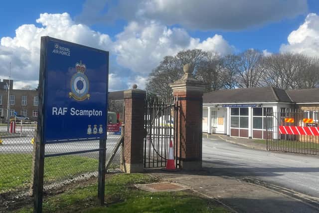 An entrance at RAF Scampton