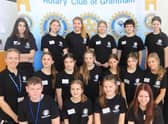 Some of the Sir William Robertson Academy students and staff who took part in the Rotary Club Swimarathon.