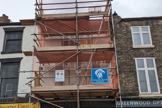 The building at 24 Market Place is the first major project to benefit from funding from the Market Rasen Historic Buildings Grant Scheme. Image: WLDC