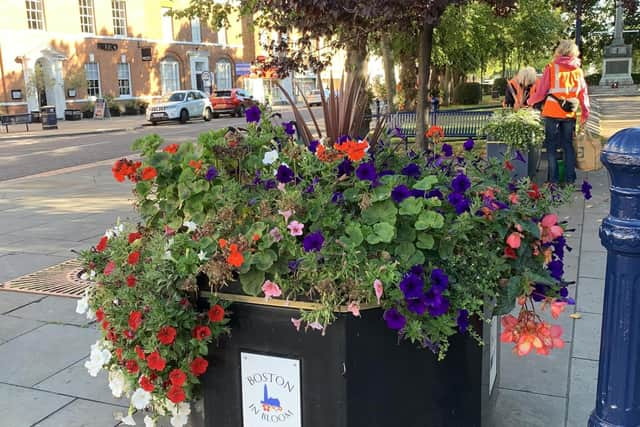 Some of the perennial flower displays at Strait Bargate.