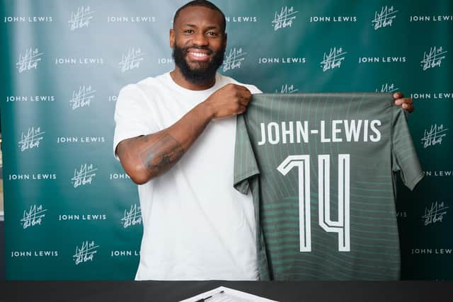 Boston United FC's Lenell John-Lewis has signed with John Lewis ahead of a busy summer of sport.