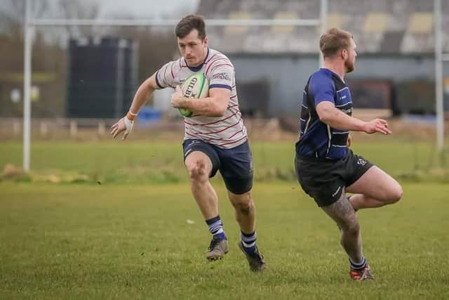 Try scorer Sean Bishop.