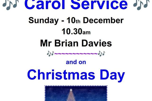 Carol services at Horncastle Methodist Church.