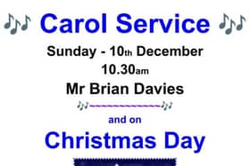 Carol services at Horncastle Methodist Church.