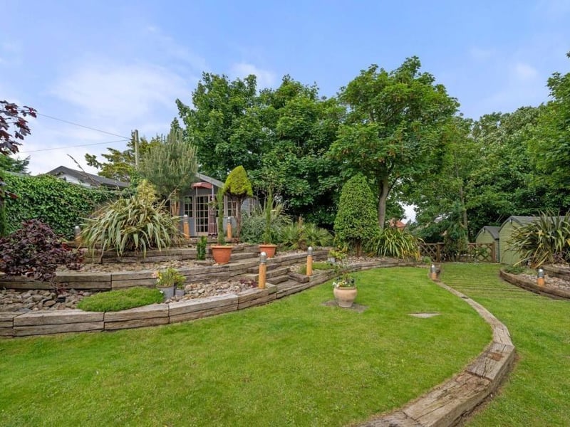 A section of the rear garden.