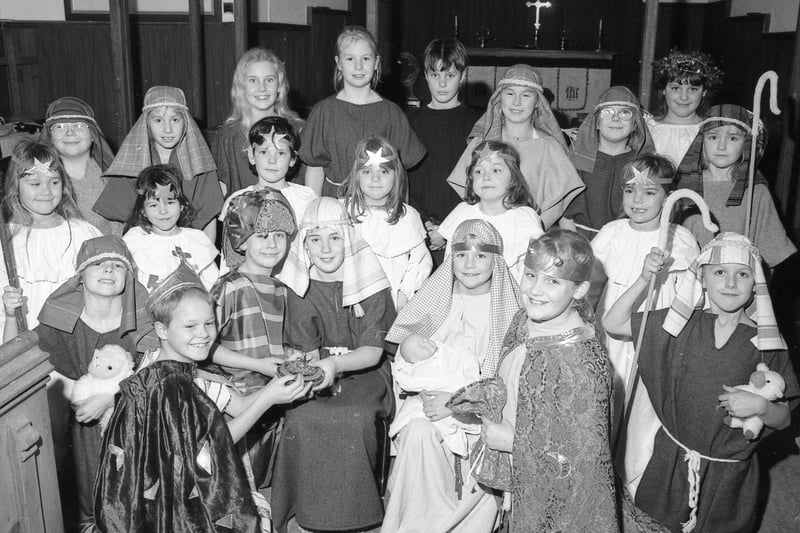 New Leake School performed its take on the nativity tale in Midville Church in 1997.