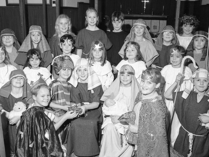 New Leake School performed its take on the nativity tale in Midville Church in 1997.
