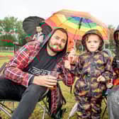 Alex Baggott, Laura Baggott and Sonny Baggott, aged three.