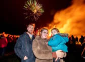 Dylan Keane,  Moriah Keane and Noah Keane, 1 at Horncastle's fireworks.